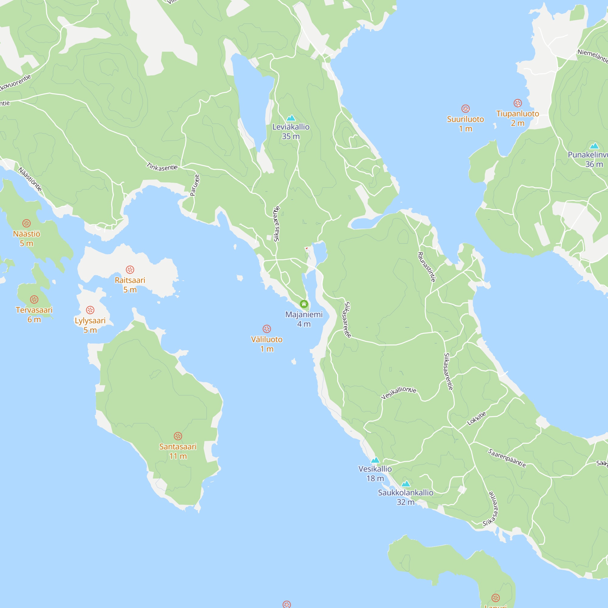 Majaniemi map
