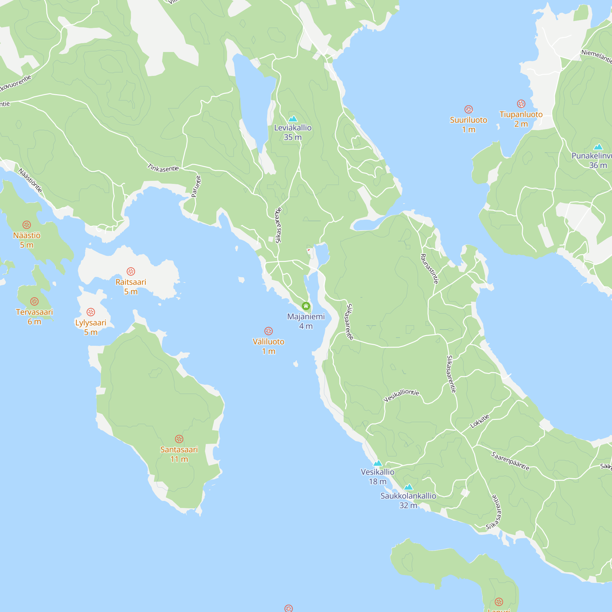 Majaniemi map