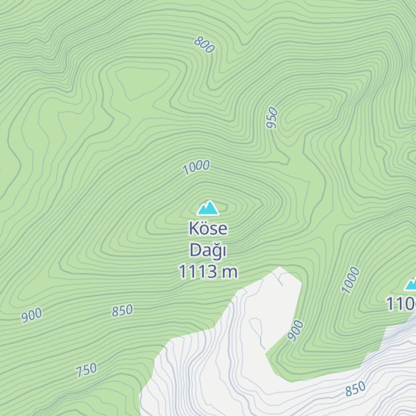 Map of Köse Dağı
