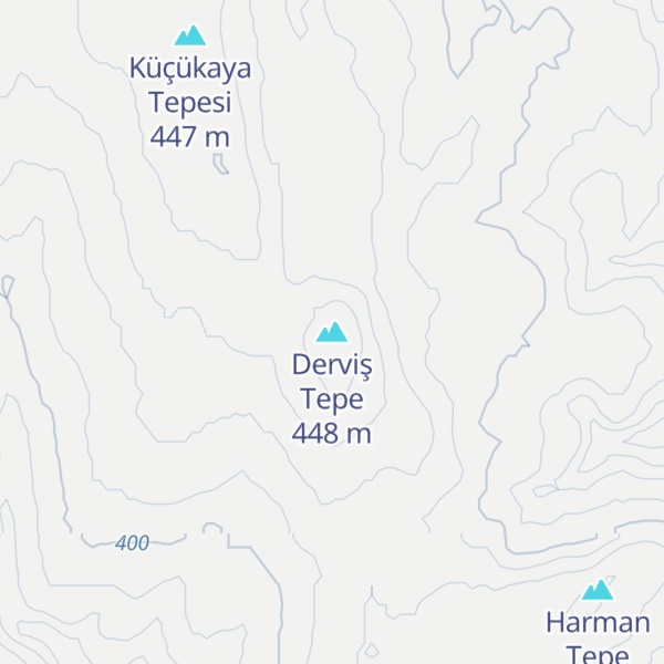Map of Derviş Tepe