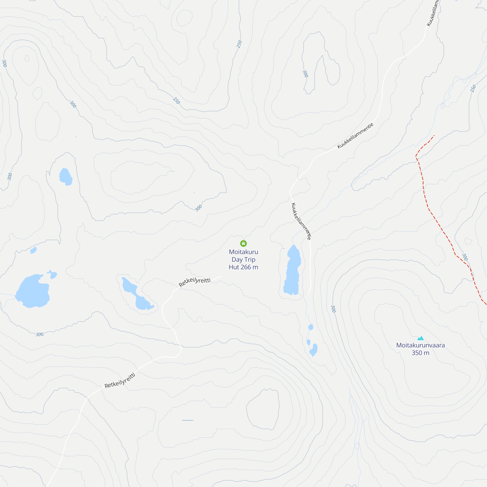 Moitakuru Day Trip Hut map