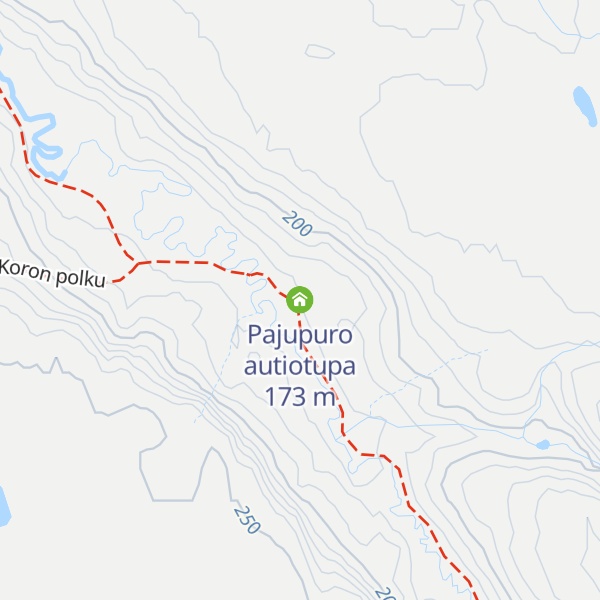 Map of Pajupuro autiotupa