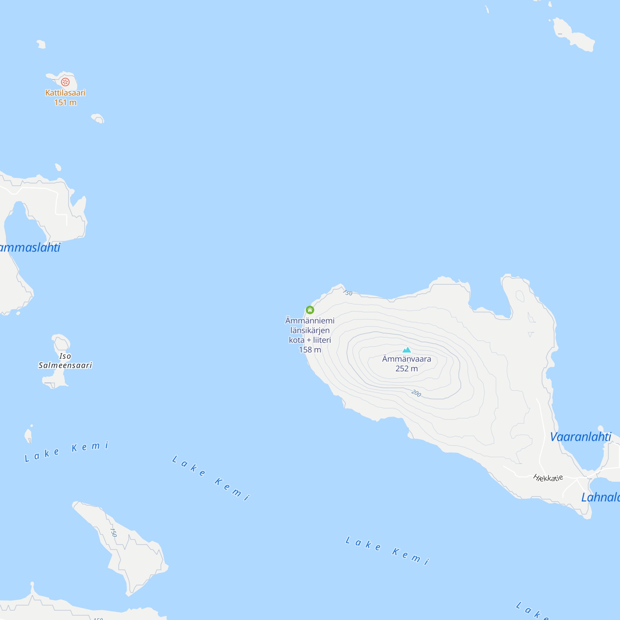 Ämmänniemi länsikärjen kota + liiteri map