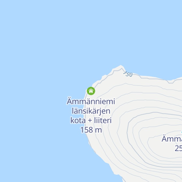 Map of Ämmänniemi länsikärjen kota + liiteri