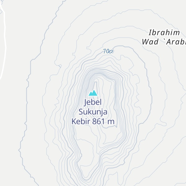 Map of Jebel Sukunja Kebir
