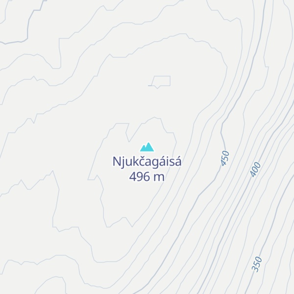 Map of Njukčagáisá