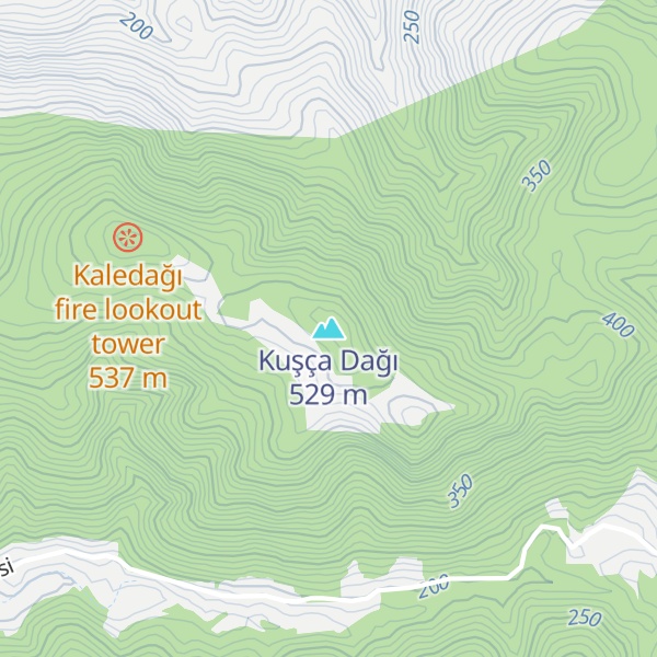 Map of Kuşça Dağı