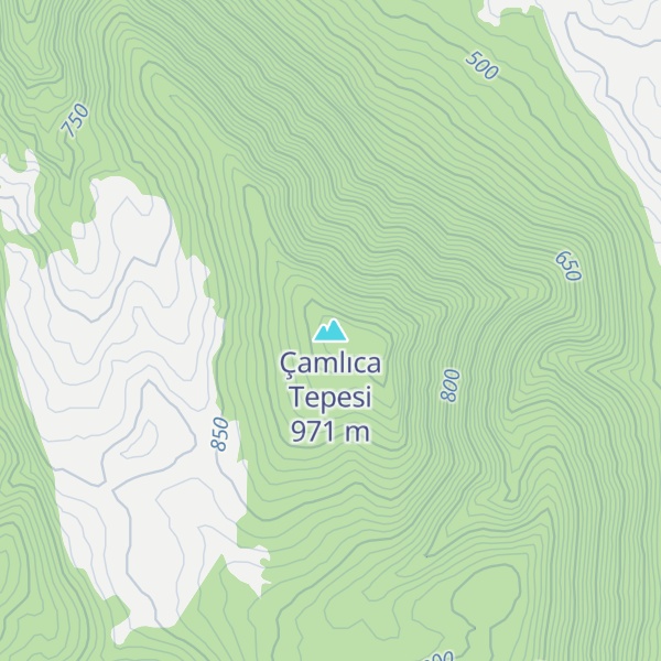 Map of Çamlıca Tepesi