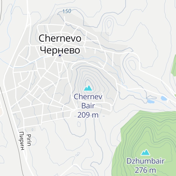 Map of Chernev Bair