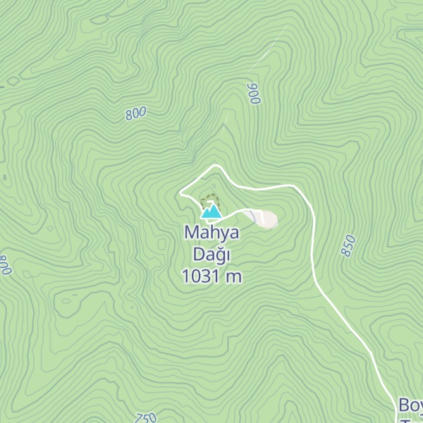 Map of Mahya Dağı