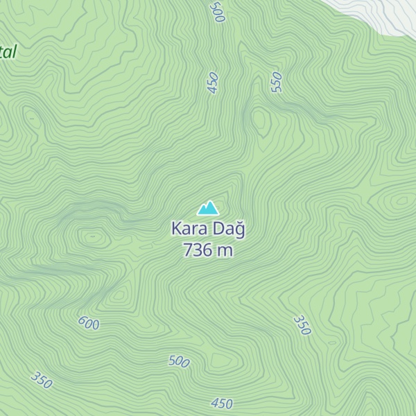 Map of Kara Dağ