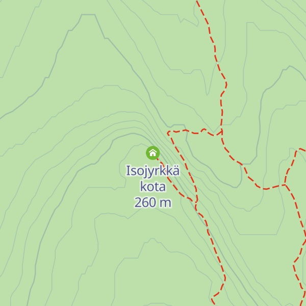 Map of Isojyrkkä kota