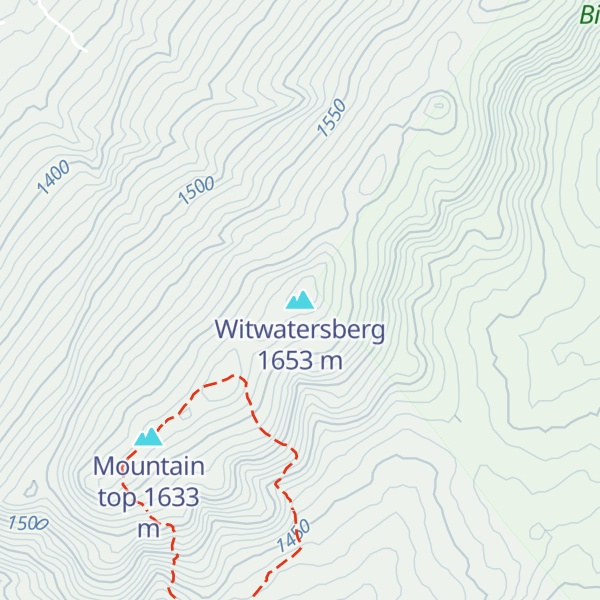 Map of Witwatersberg