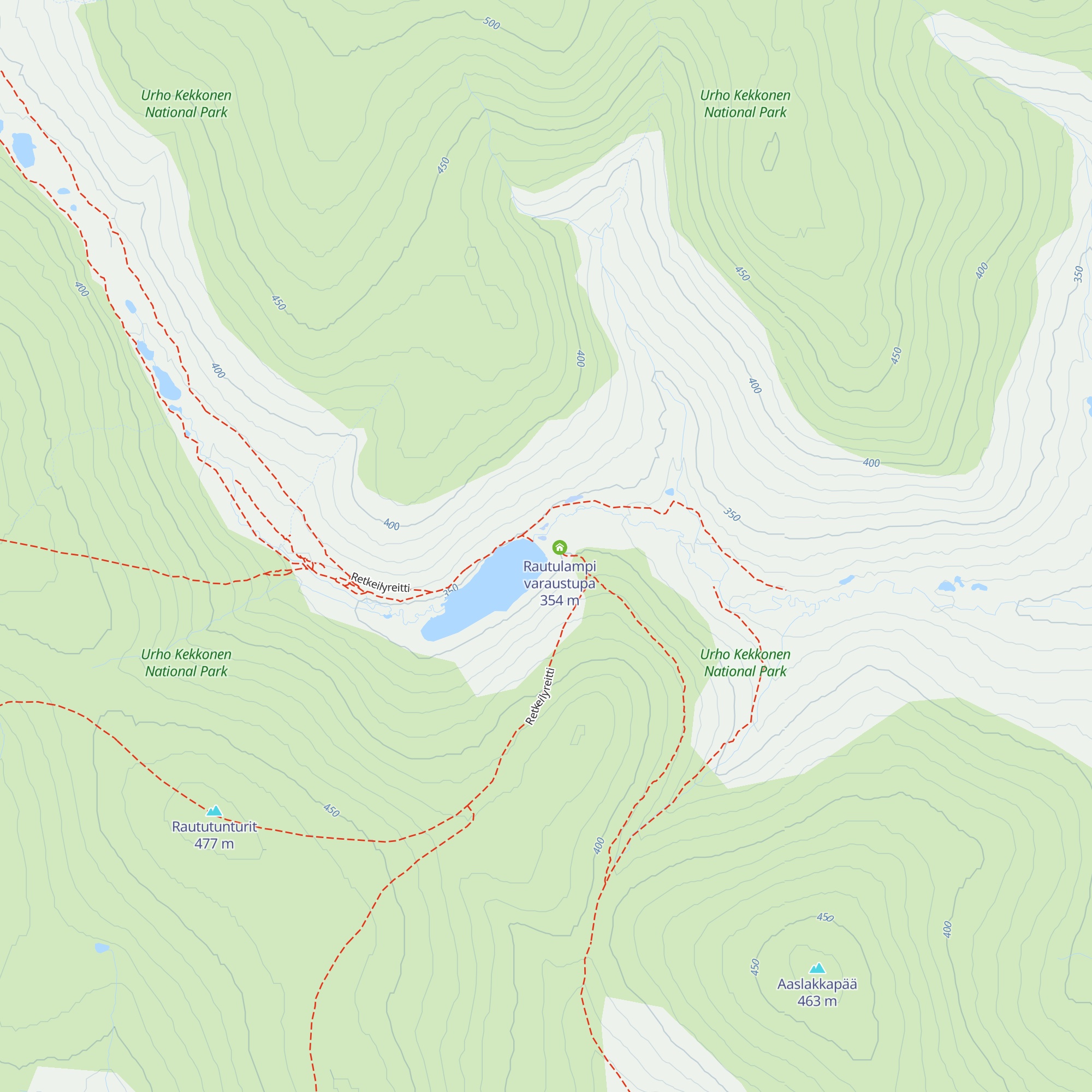 Rautulampi Day-use Hut map