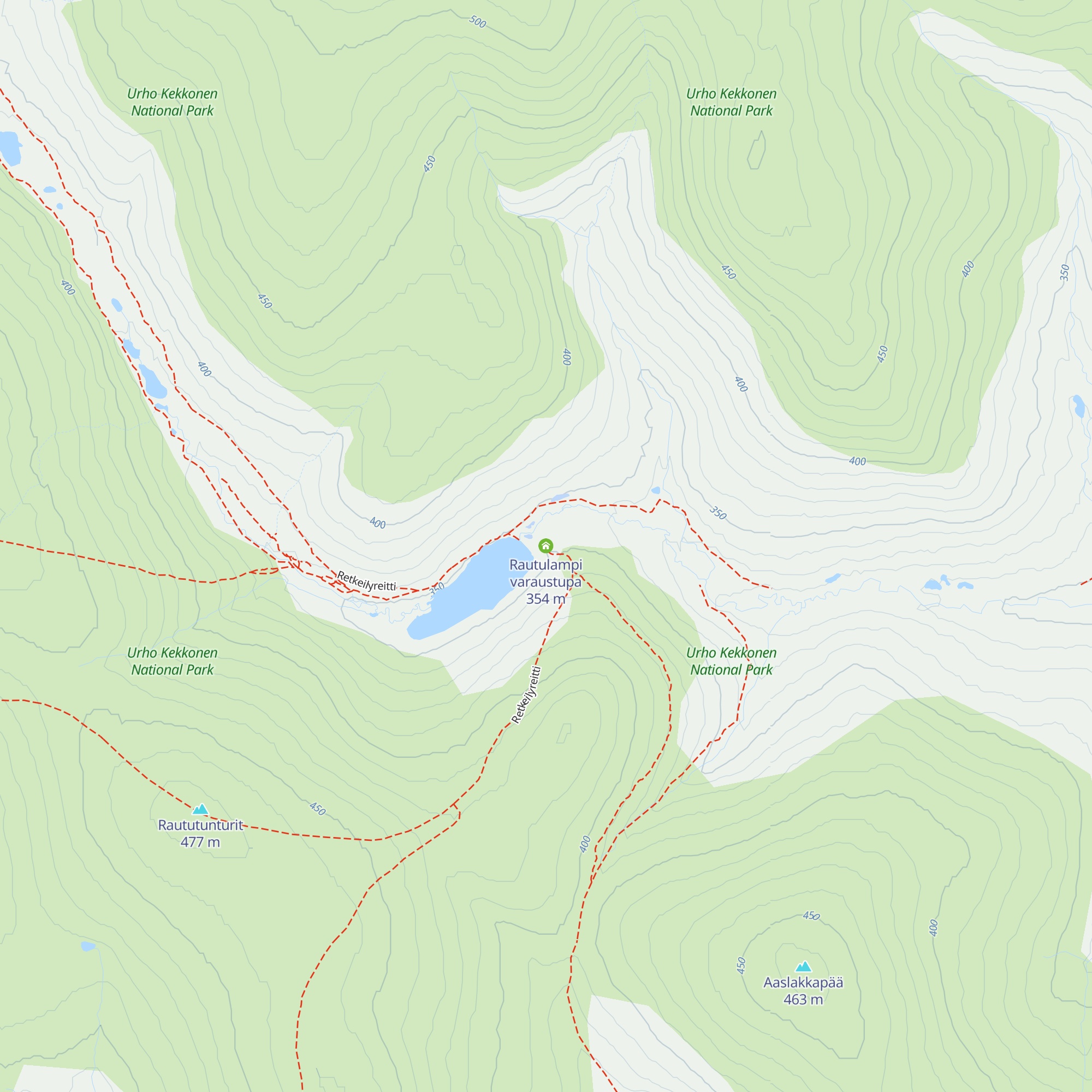 Rautulampi varaustupa map