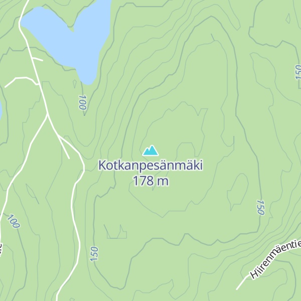 Map of Kotkanpesänmäki
