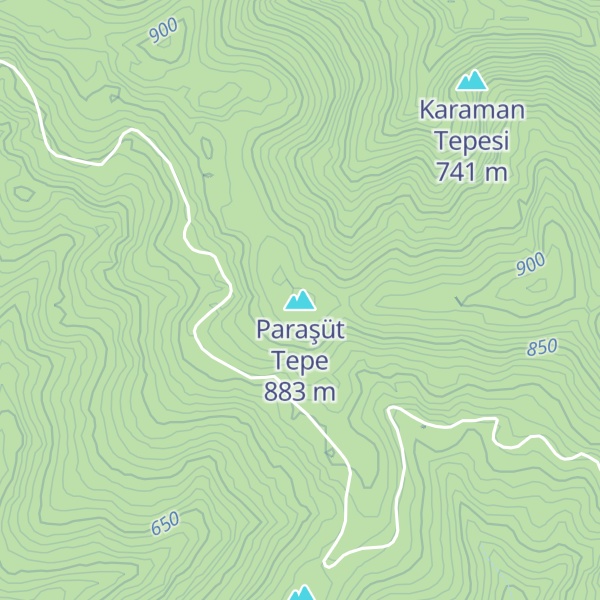 Map of Paraşüt Tepe