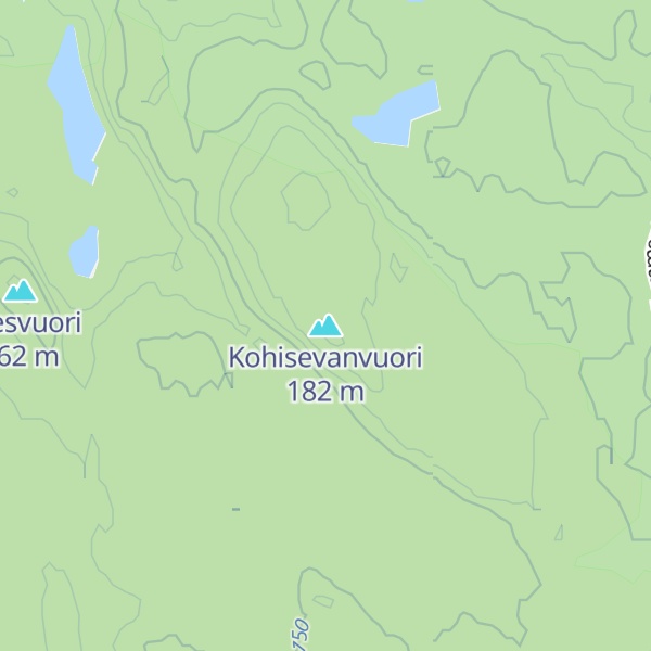 Map of Kohisevanvuori