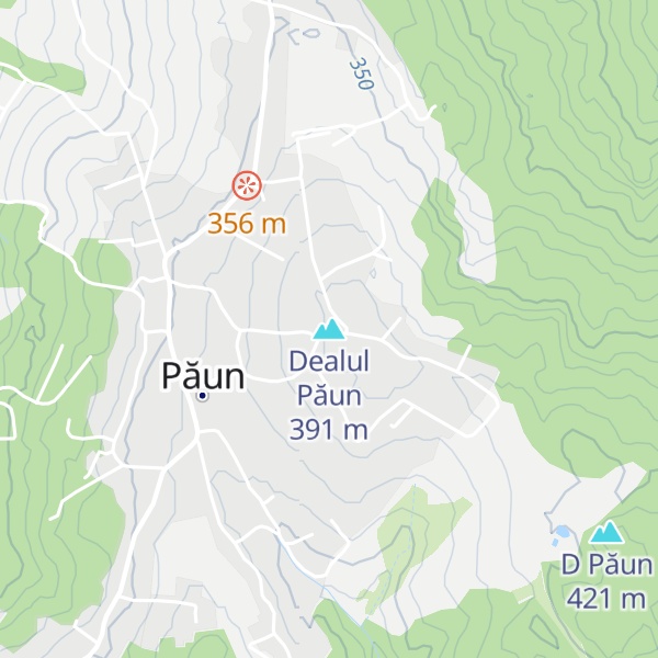 Map of Dealul Păun