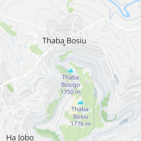 Map of Thaba Bosigo
