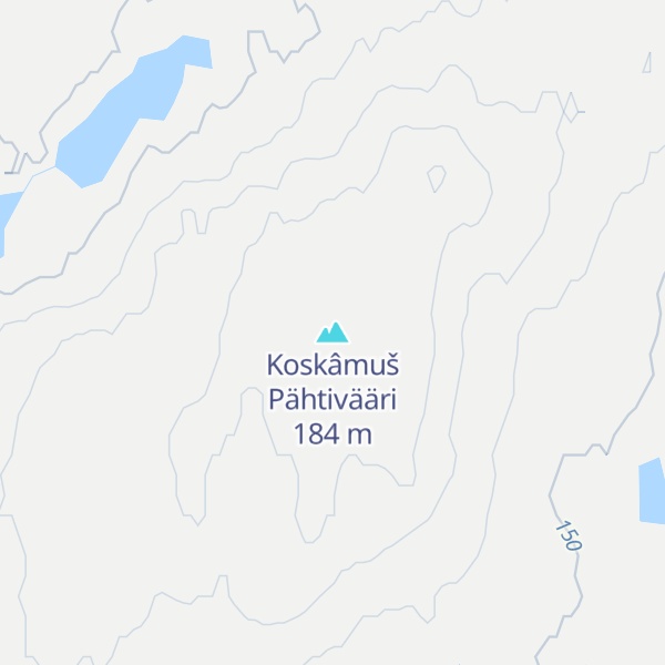 Map of Koskâmuš Pähtivääri