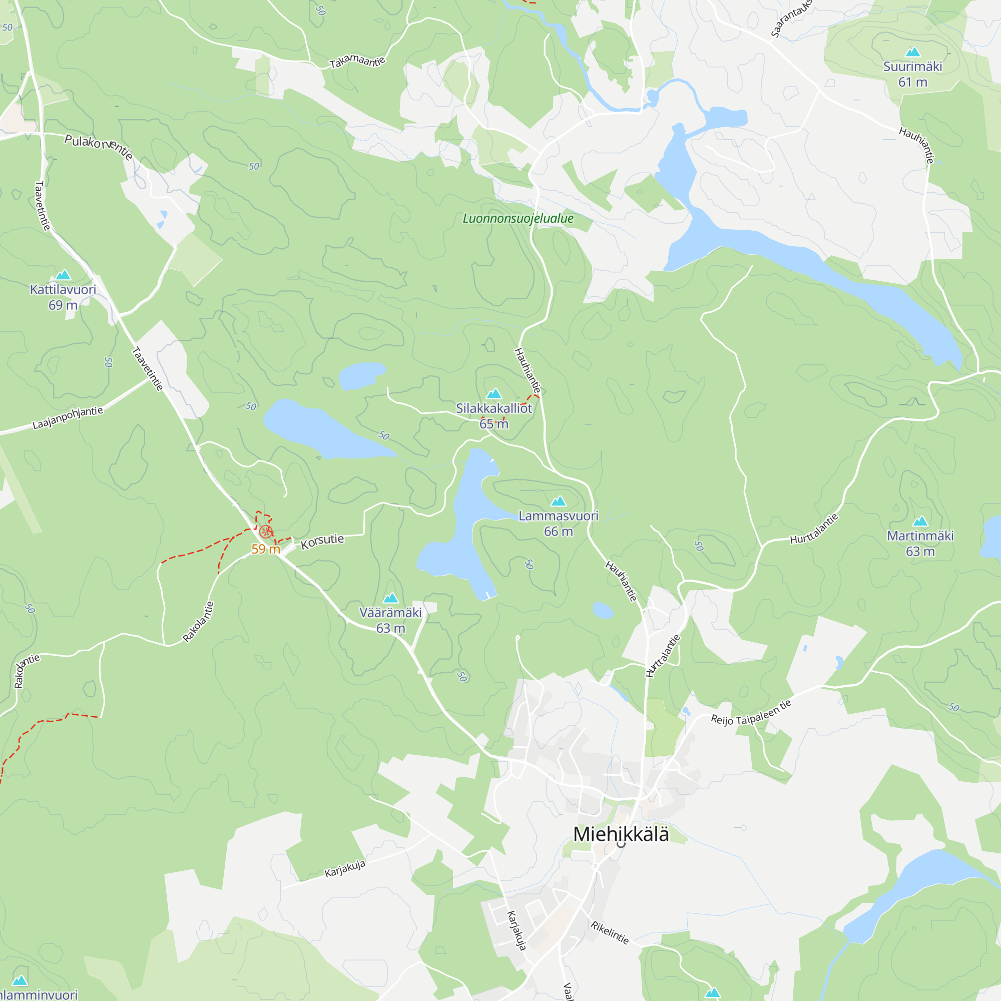 Sihkarinkallio kota map