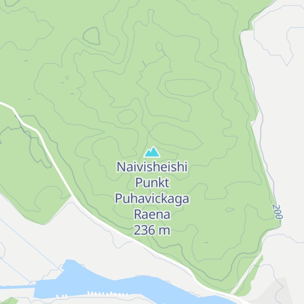 Map of Naivisheishi Punkt Puhavickaga Raena
