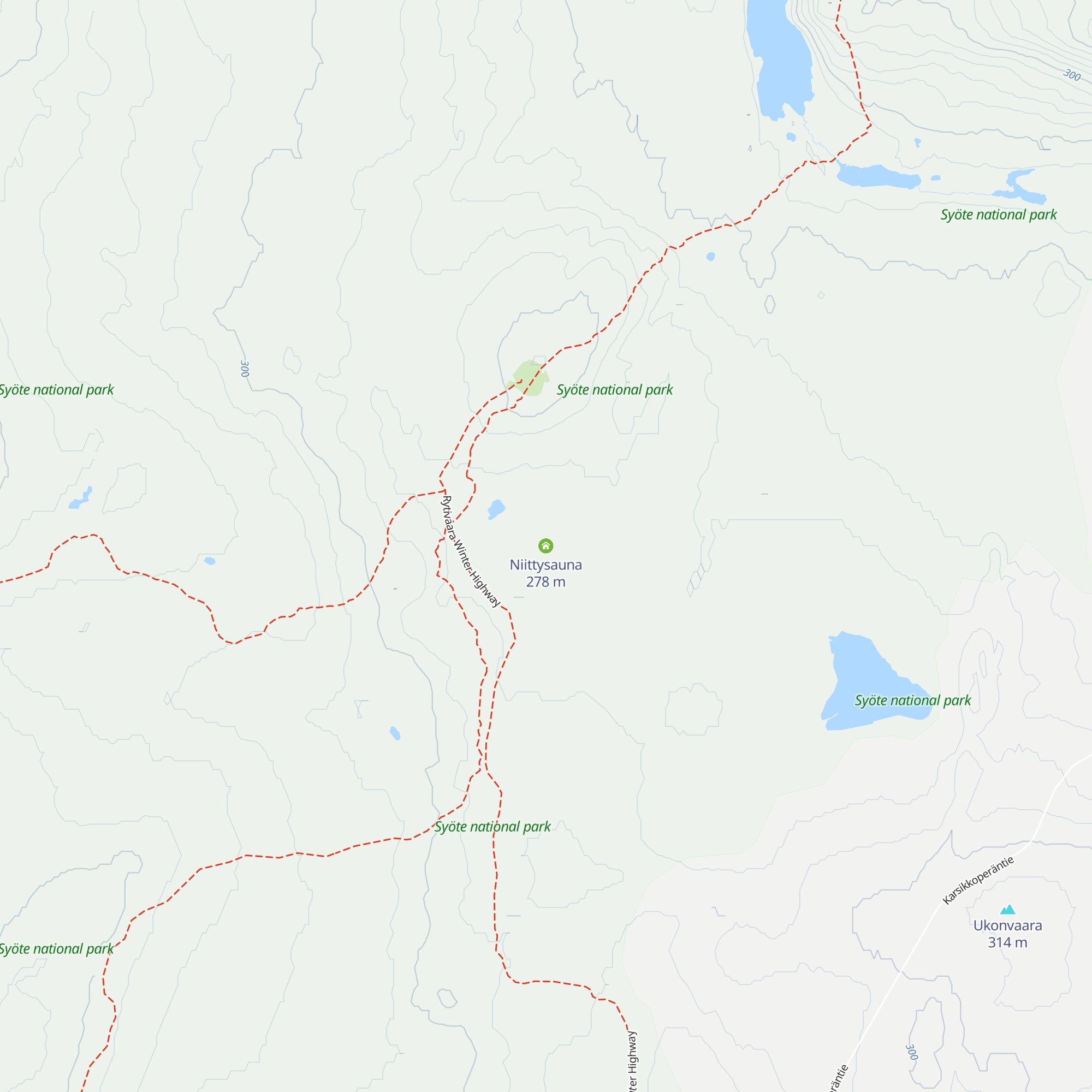 Niittysauna map