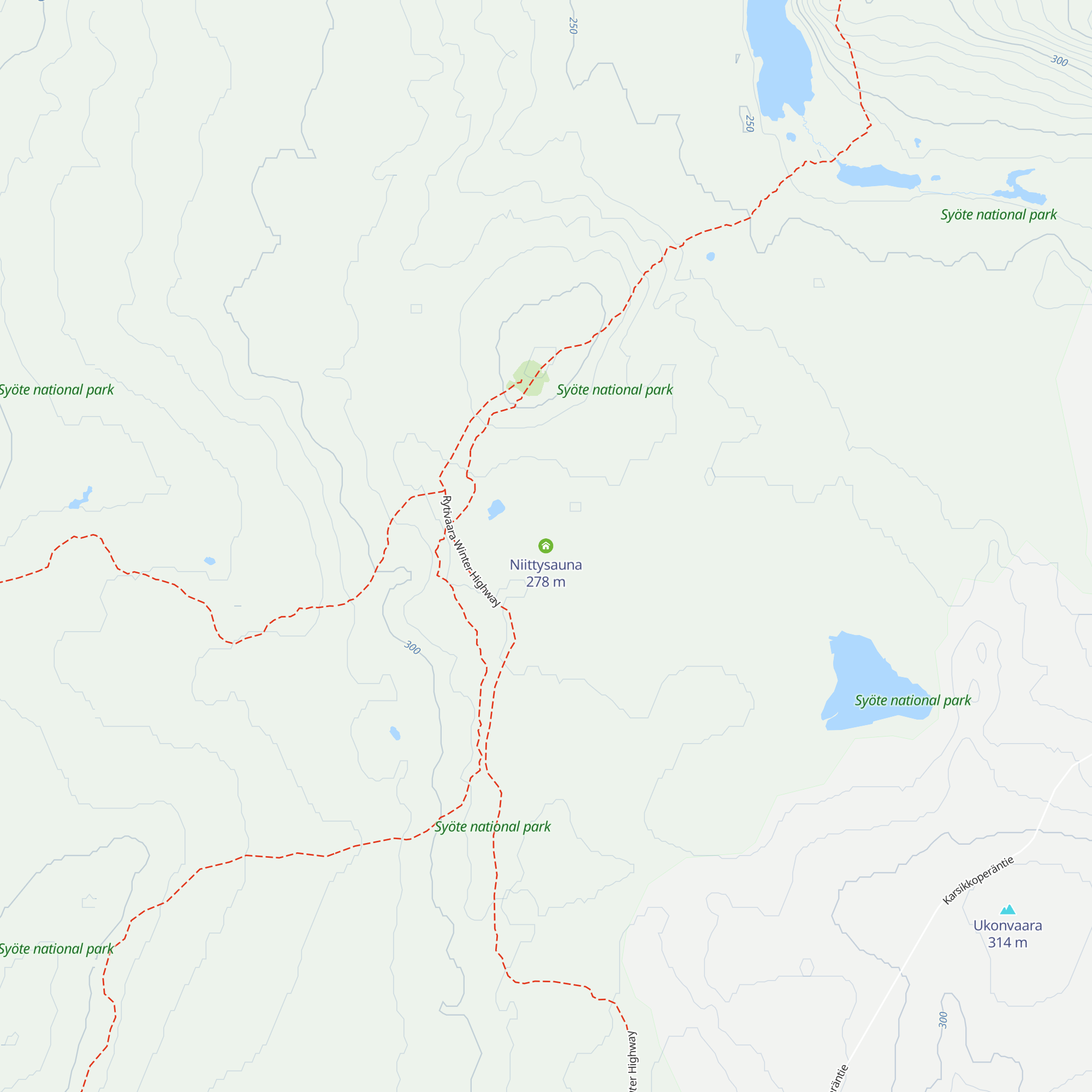 Niittysauna map