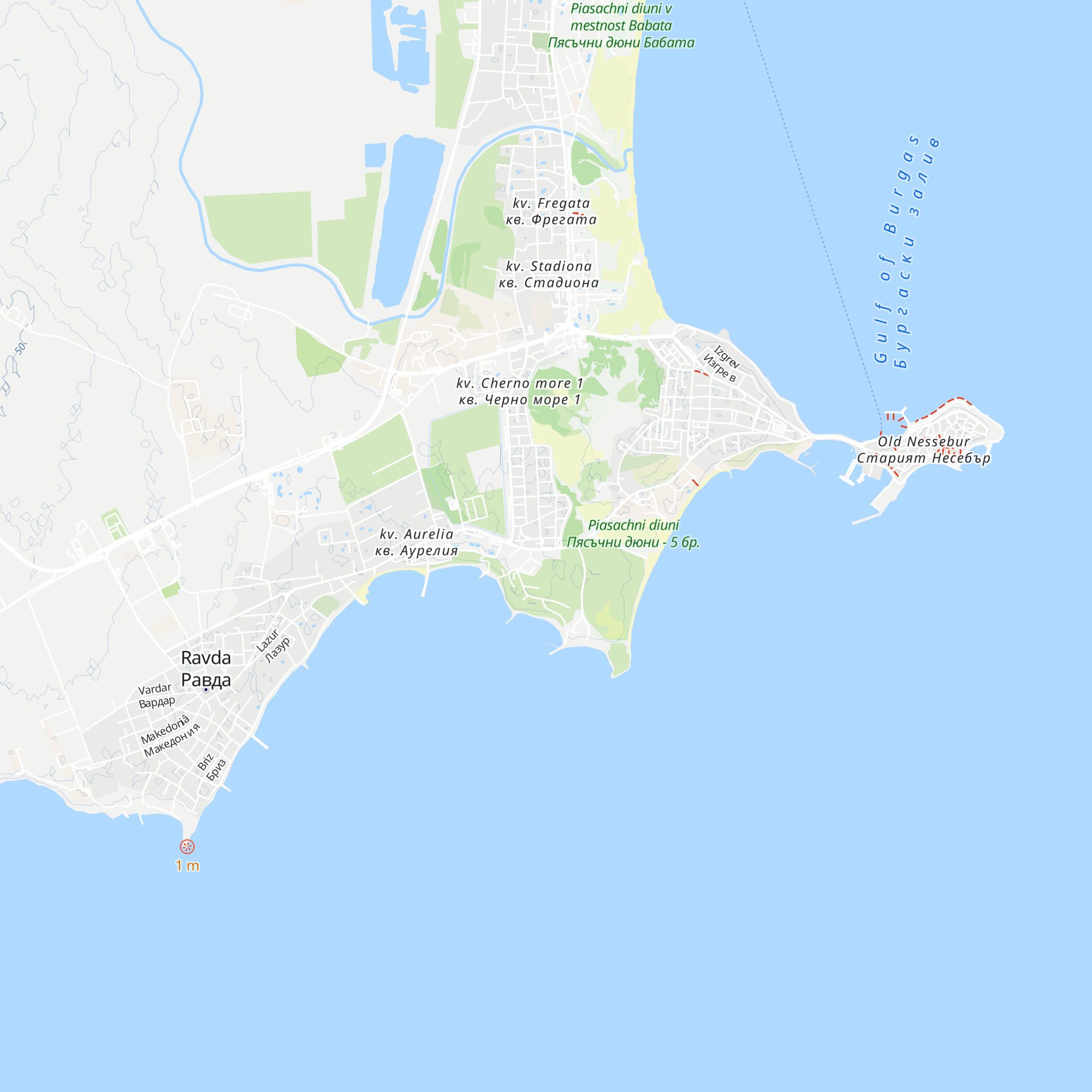 Cabana Beach Club map