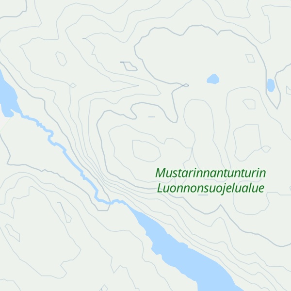 Map of Mustarinnantunturi