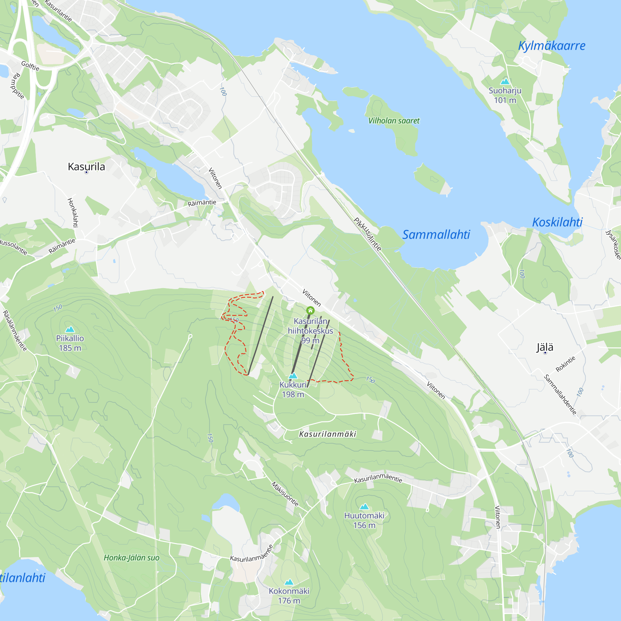 Kasurilan hiihtokeskus map