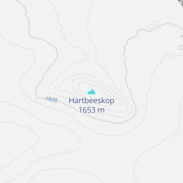 Map of Hartbeeskop