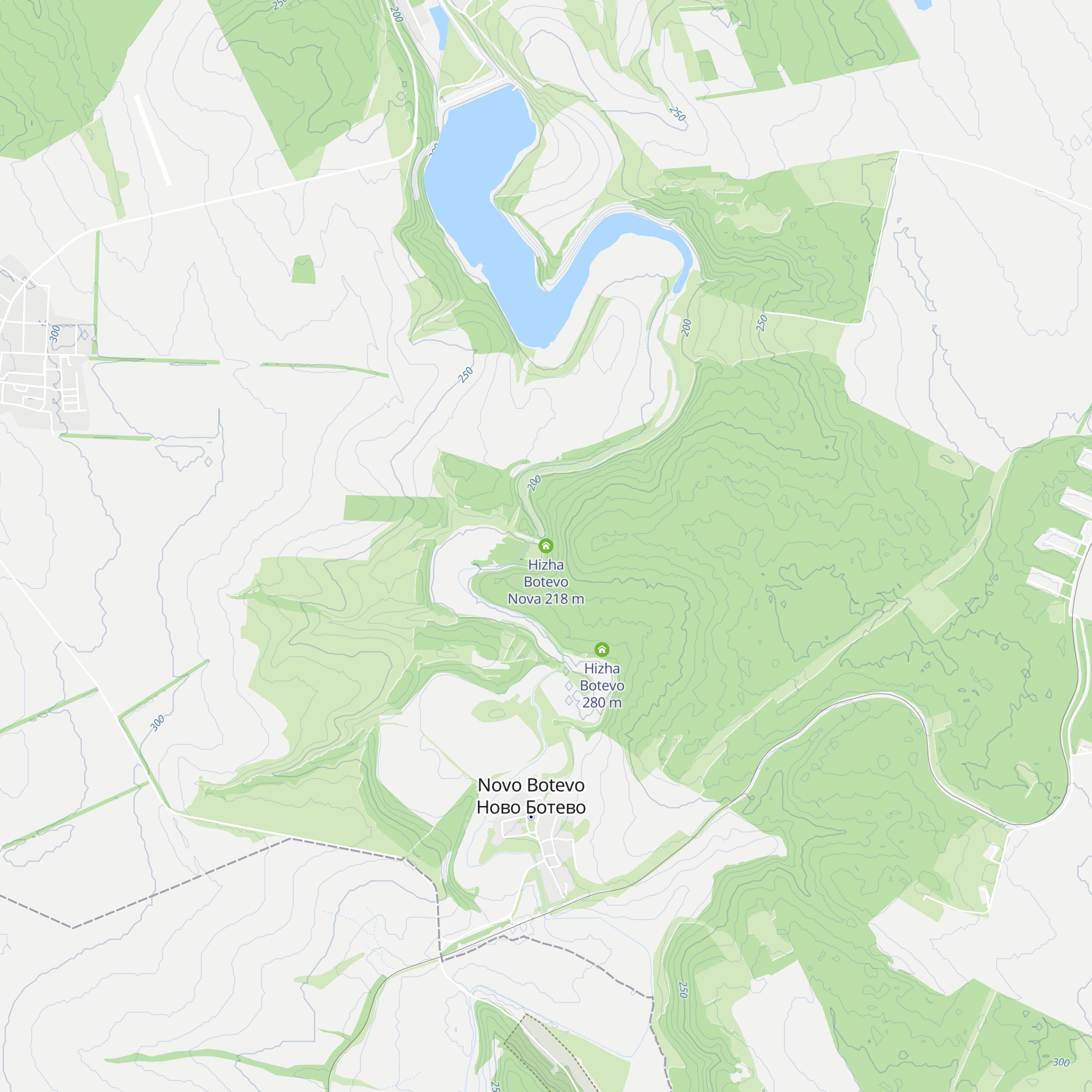 Hizha Botevo Nova map