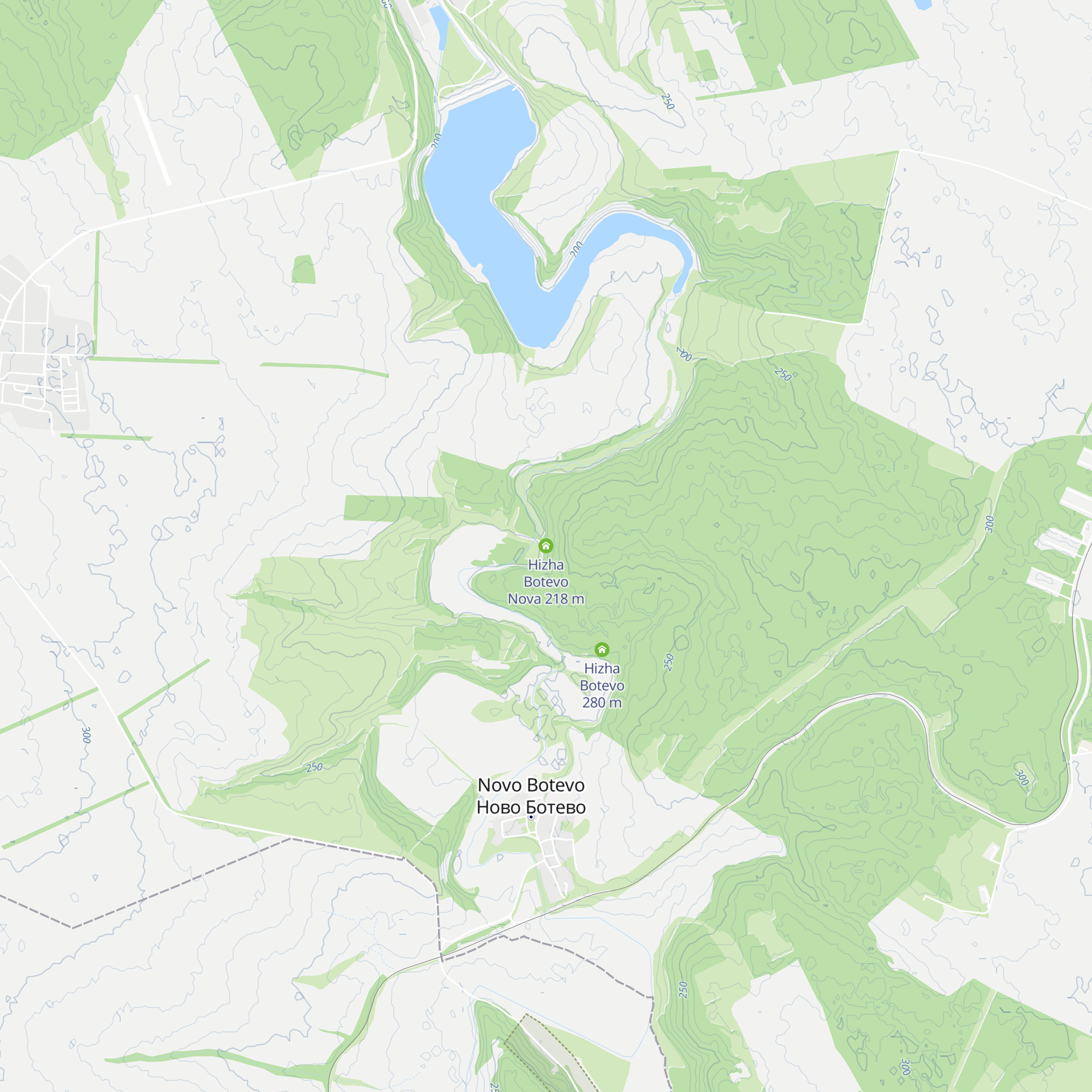 Hizha Botevo Nova map