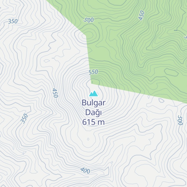 Map of Bulgar Dağı