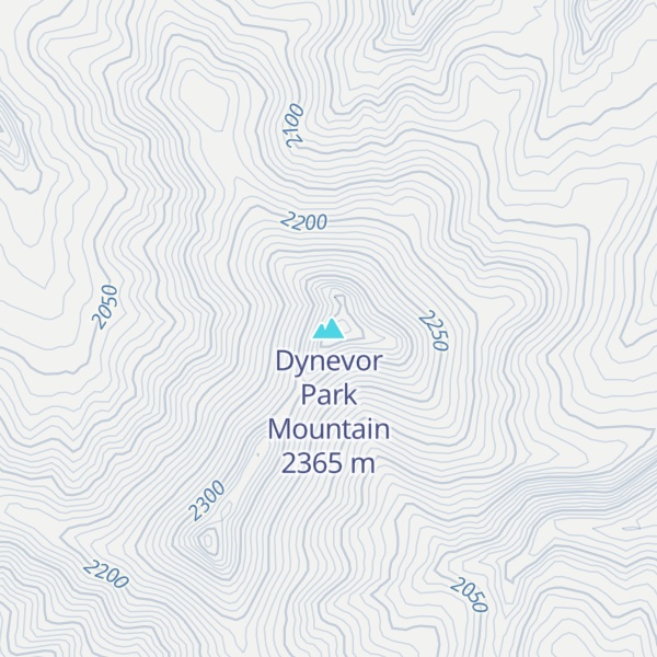 Map of Dynevor Park Mountain