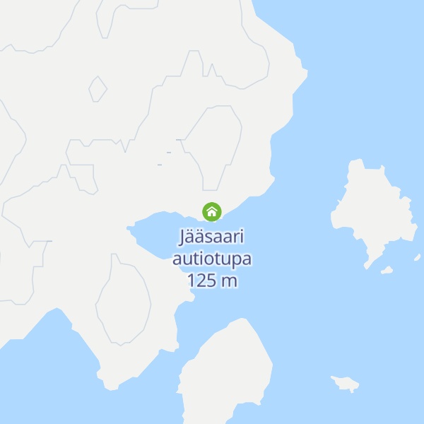 Map of Jääsaari autiotupa