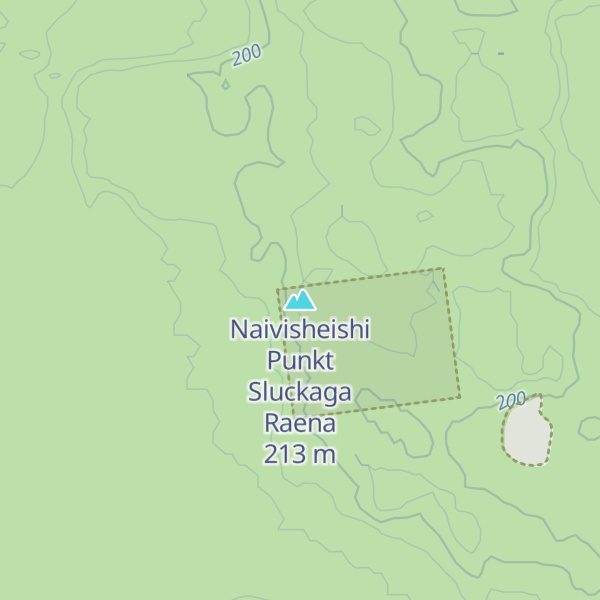 Map of Naivisheishi Punkt Sluckaga Raena