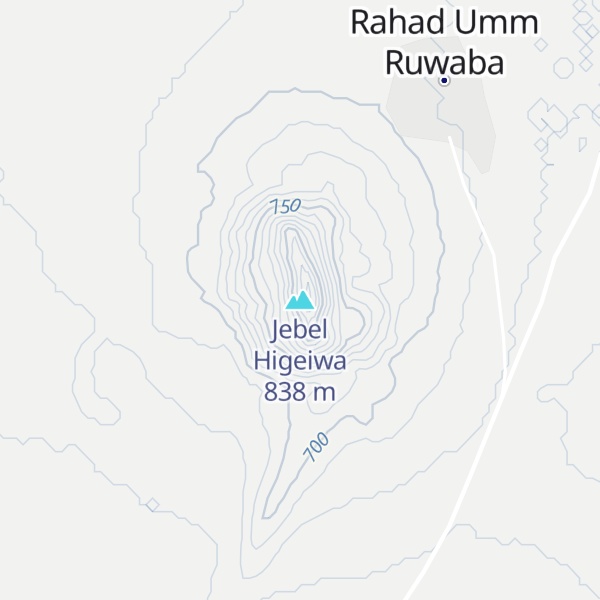 Map of Jebel Higeiwa