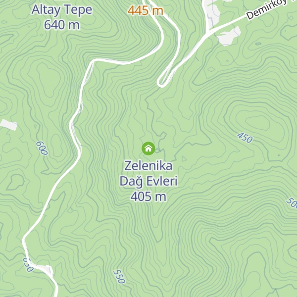 Map of Zelenika Dağ Evleri