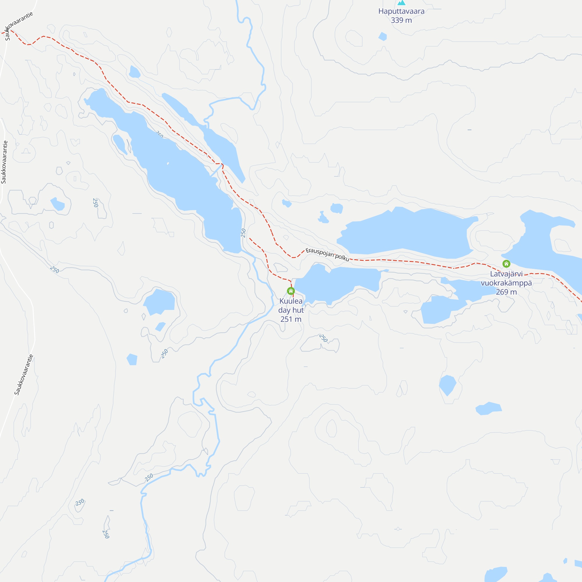 Kuulea day hut map