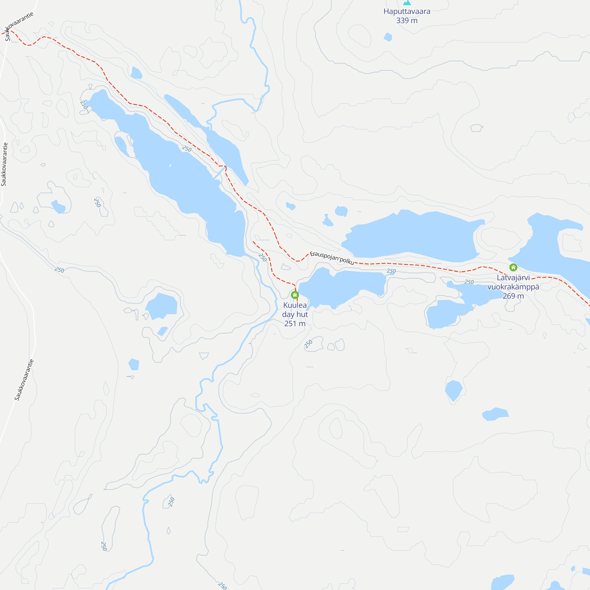 Kuulea day hut map