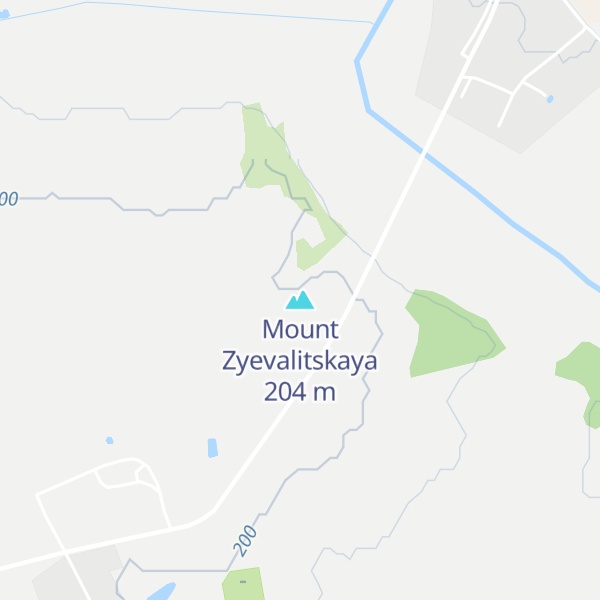Map of Mount Zyevalitskaya