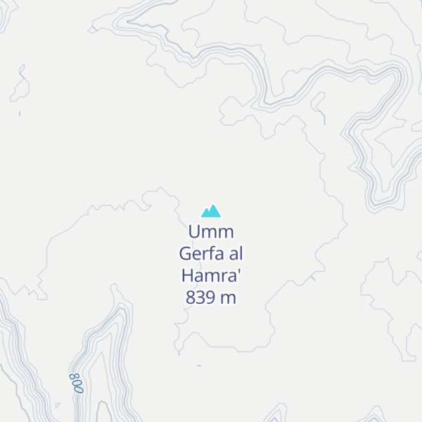 Map of Umm Gerfa al Hamra'