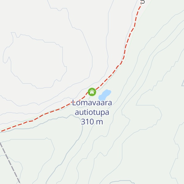 Map of Lomavaara autiotupa