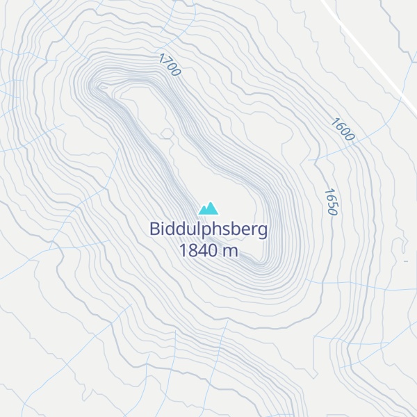 Map of Biddulphsberg