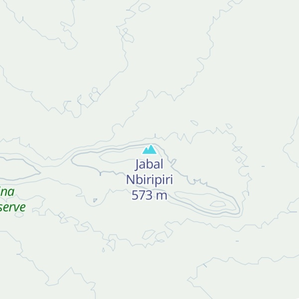 Map of Jabal Nbiripiri