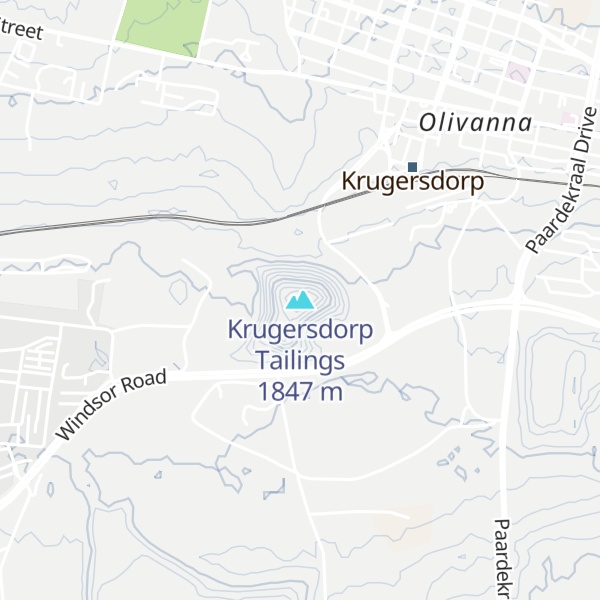 Map of Krugersdorp Tailings
