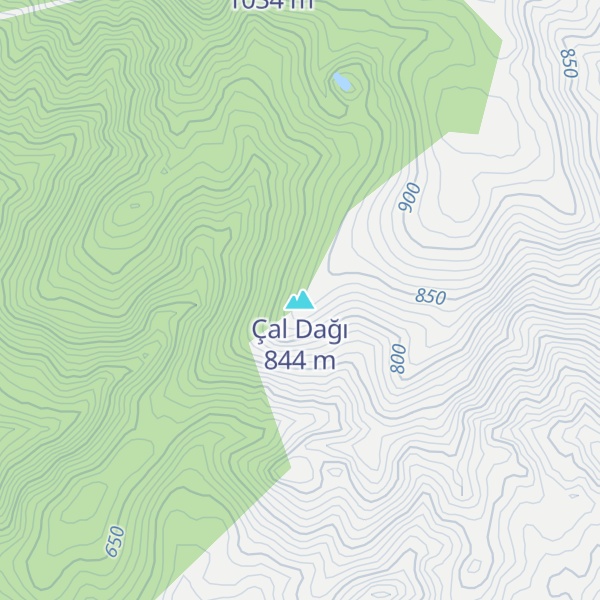 Map of Çal Dağı